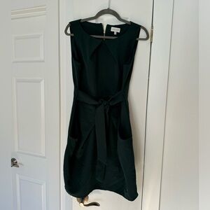 Apricot Green tie front mini dress, EU L/14
